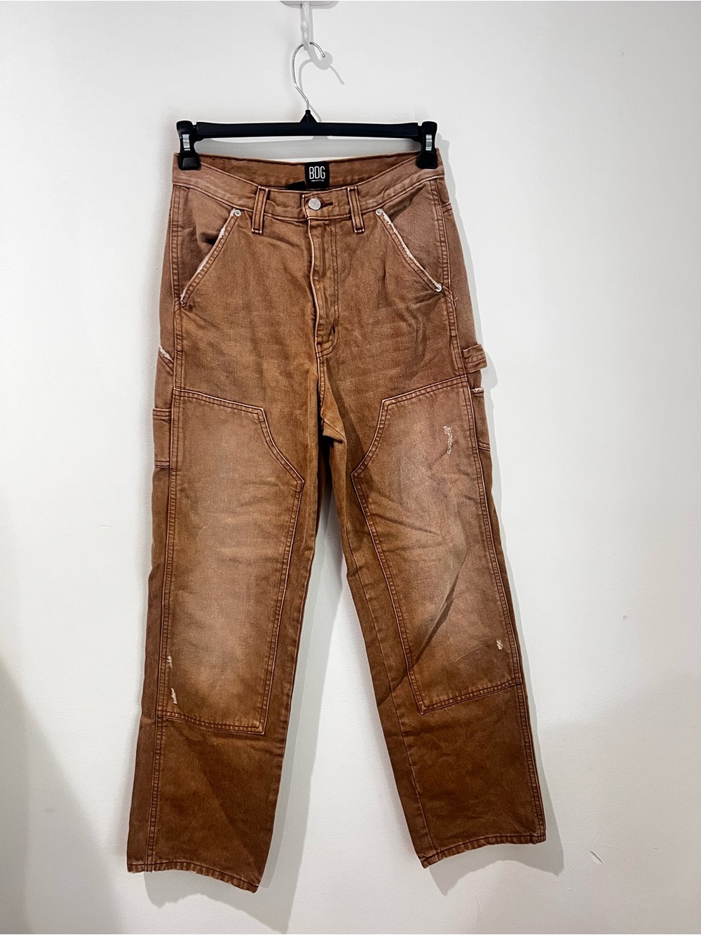BDG Urban Outfitters High Rise Carpenter Jeans Brown Double Knee